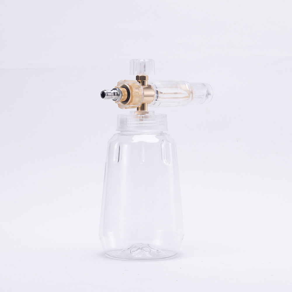 No. 4 Aluminum Transparent High-Pressure PA Foam Pot 1L Taizhou Pot High-Pressure Washer Car Wash Water Gun Accessories 1/4