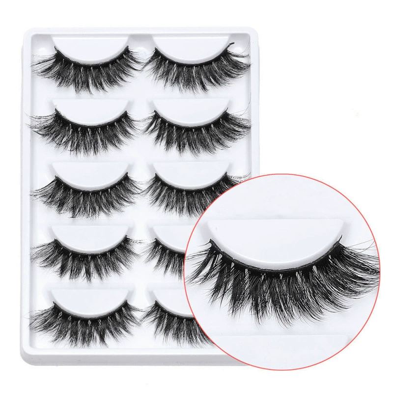 Long curling false eyelashes, European style, 25mm