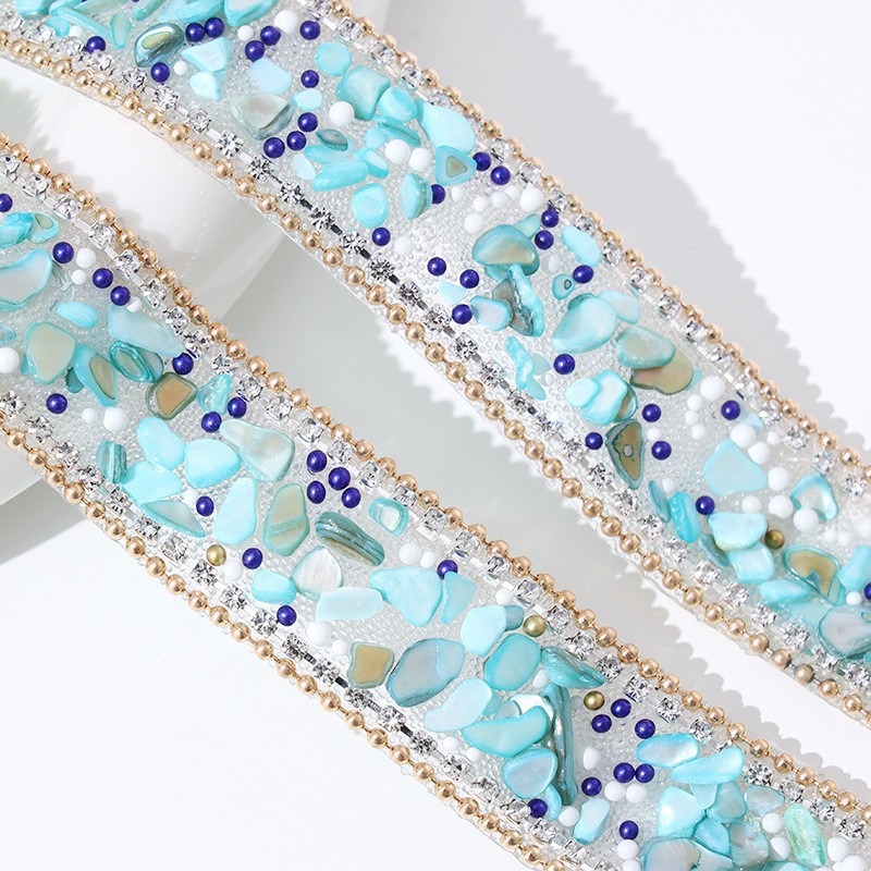 Sellado de diamantes de imitación cosido a mano autoadhesivo, cadena de garra de grava, cinta, accesorios de ropa de bricolaje, accesorios, materiales decorativos, red adhesiva trasera de cadena