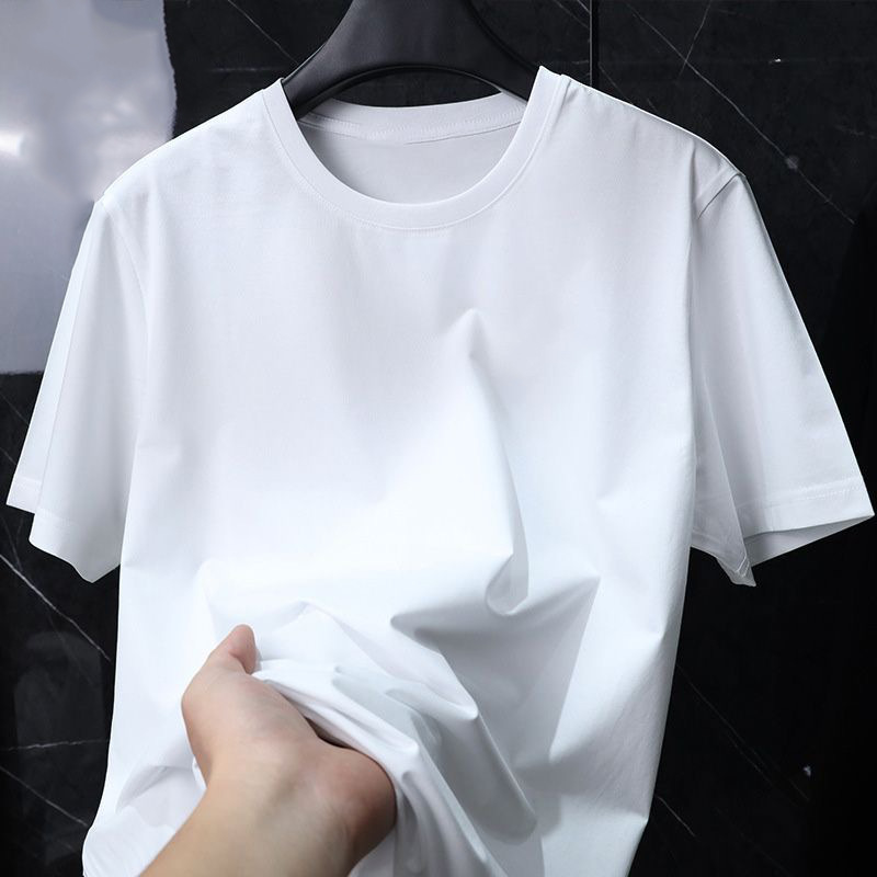 Comercio exterior explosión impresa camiseta de manga corta letras creativas para hombres y mujeres W diseño pareja camiseta de verano suelta camiseta mujer