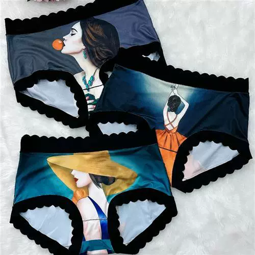 Ser Xuan Ya Женские три платья из ледяного шелка трусики