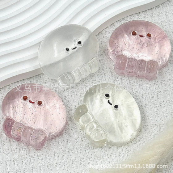 Little Red Riding Book Clear and Clear Jellyfish Baby Fine Flash High Color Value Cute Cross-border Decompression Vent Squeezing and Pinch Toy for Hair