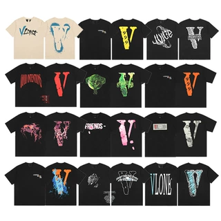 VLONE FOG短袖美式高街999黑玫瑰樱花美潮印花T恤男罗德曼联名ins