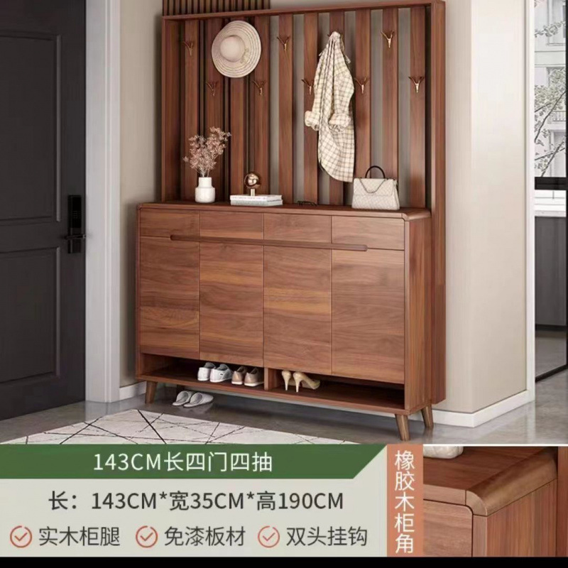 实木鞋柜家用门口新款爆款室内入户收纳储物柜玄关柜一体鞋架|undefined