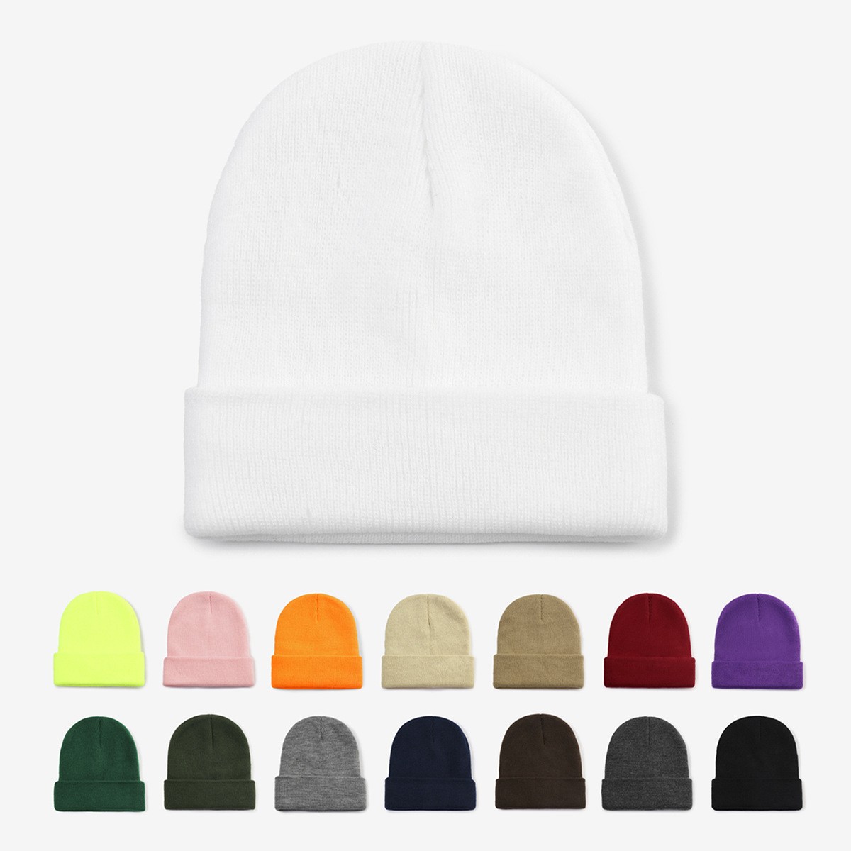 New Cross-Border Knit Hat, Solid Color Flat Cap, Autumn and Winter Hat, Retro Round Top Warm Outdoor Beanie, Trendy Cold Weather Hat