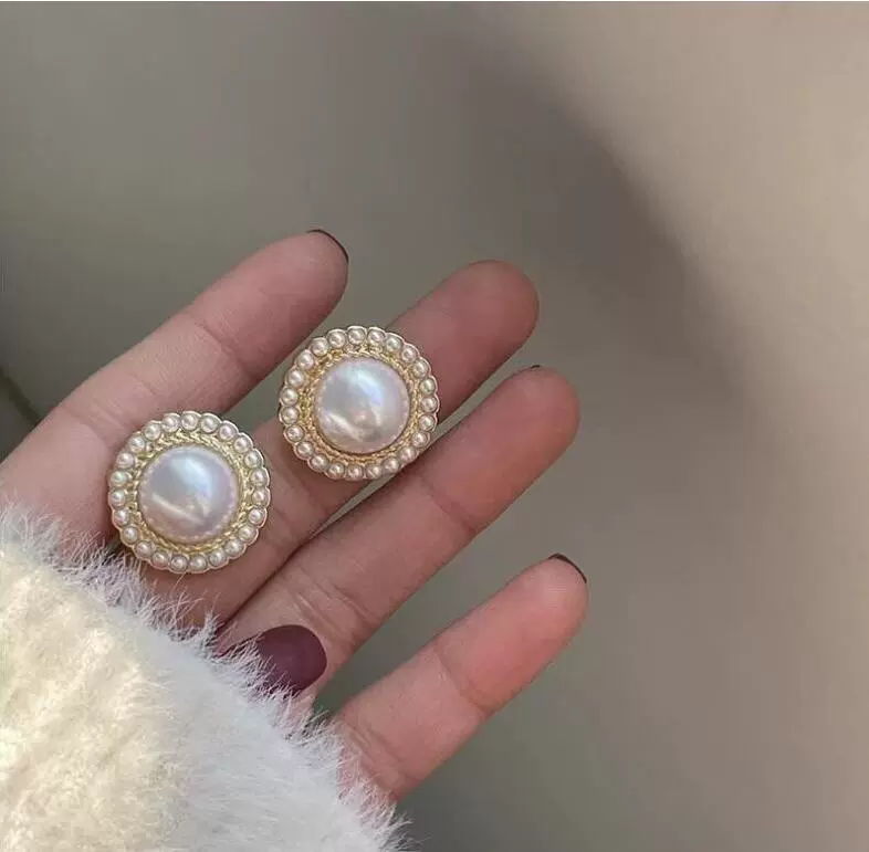 Деми‑сезонные серьги из акрила, гвоздики 925 пробы, 3.3 × 2.8 см, лёгкие 0.04 кг