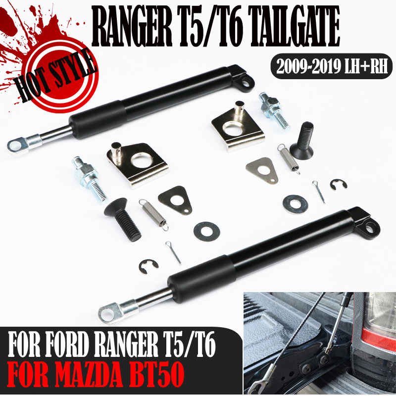 Adecuado para Ford Ranger 09-19 Ranger T5 T6 caja trasera puerta trasera desaceleración ralentizar amortiguador barra de tracción