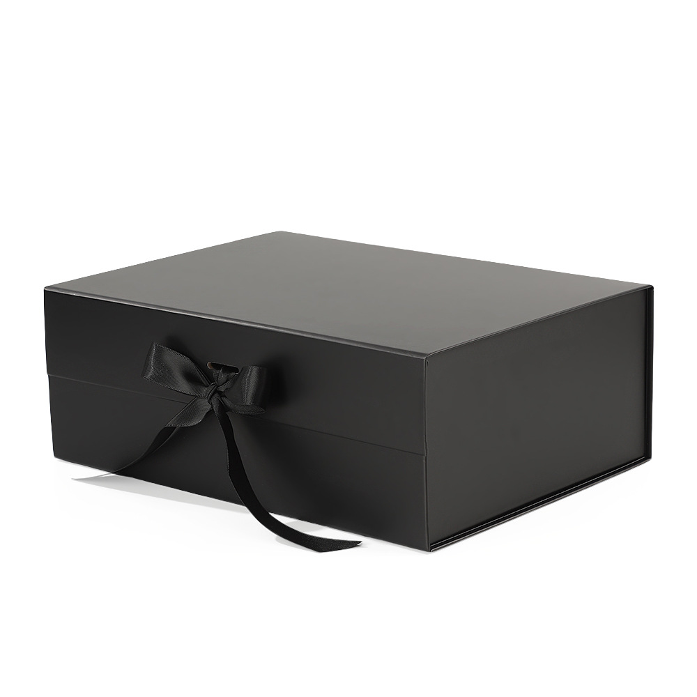 Caja de solapa plegable de cuero de una pieza transfronteriza caja de regalo portátil de alta gama engrosada caja de regalo de acompañamiento de absorción magnética caja vacía image 12