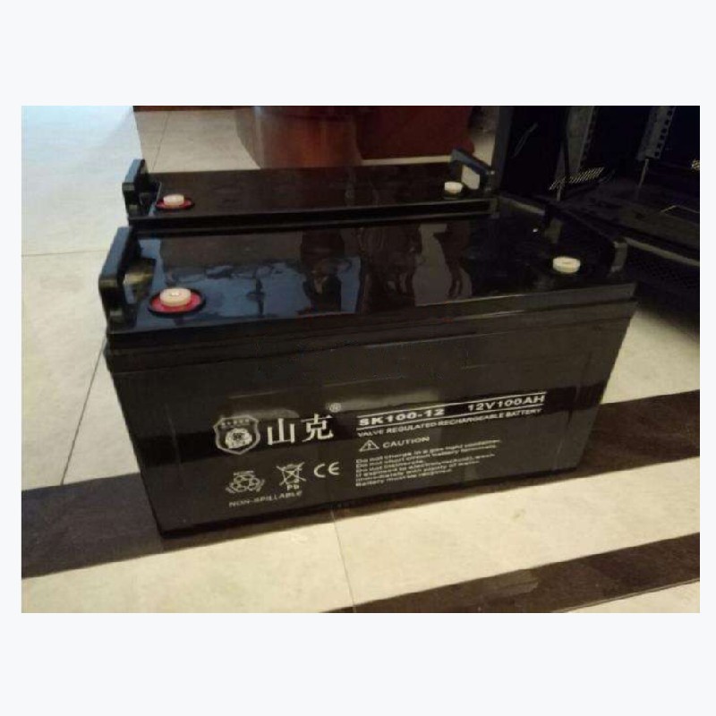 山克蓄电池SK100-12 免维护12V100AH太阳能 机房 基站UPS储能电源