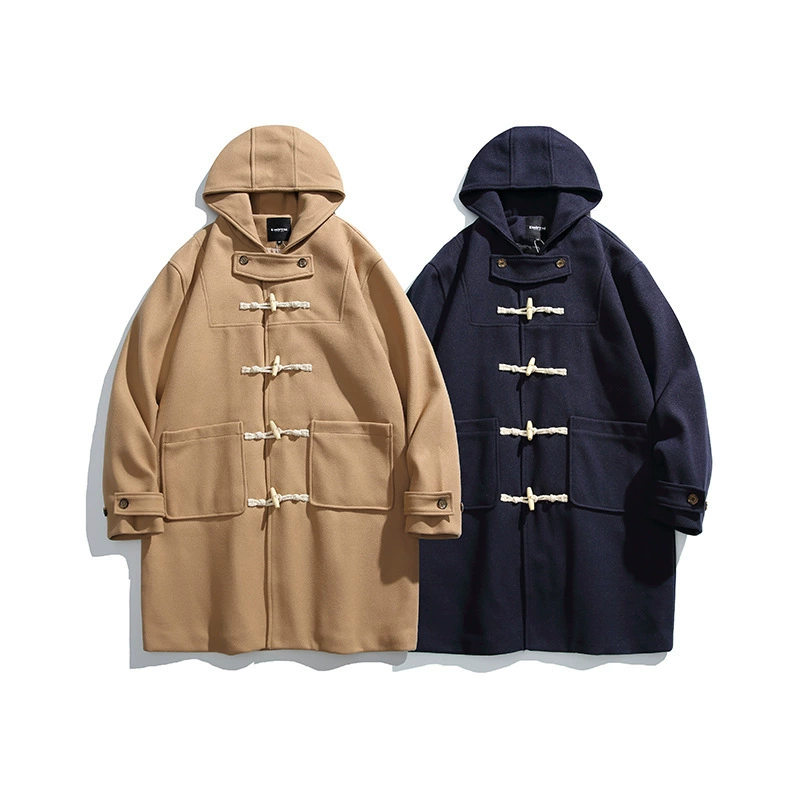 Japanese winter long down jacket, hoody, coat, increased thickness