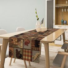 浅绿色桌旗北欧风格家庭厨房餐厅派对农舍咖啡桌装饰亚马逊批发