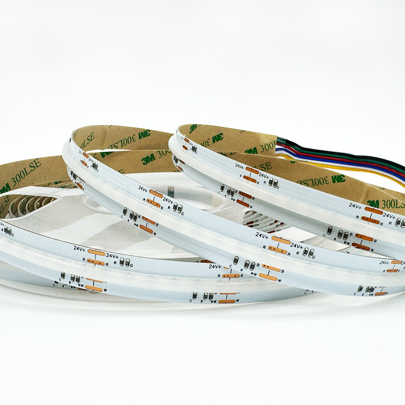 24V COB 4-in-1 RGBW ライトストリップ 12V 5mm 5-in-1 RGBCW 5V 8mm RGB カラフルなライトストリップ|undefined