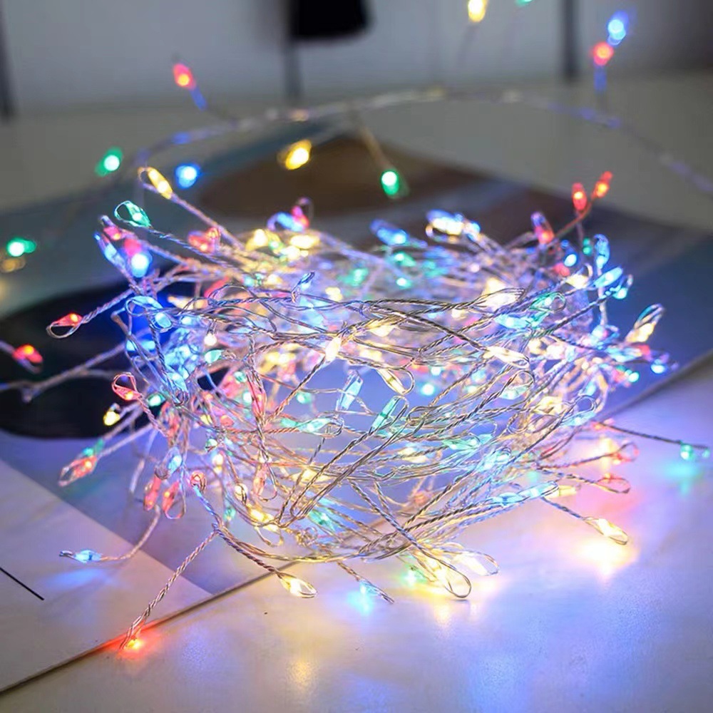 户外幻彩LED铜线装饰灯创意圣诞节日ins装饰灯串浪漫礼物盒布置