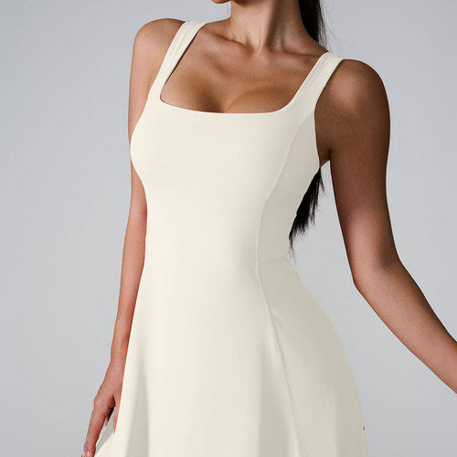 INS 2024 European & American Cross-Border Sports Dress: Sexy, Versatile Skirt with Built-in Pads—Prevent Wardrobe Malfunctions in Running and Fitness Activities
