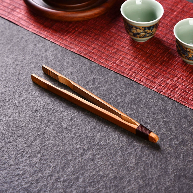 Organic non-slip tea cup, tweezers, tea set with accessories, handmade, anti-scald