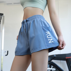 Women's Loose Yoga Shorts Yoga Pants Non-slip Running Training Outerwear Quick-drying Fitness Three-quarter Pants