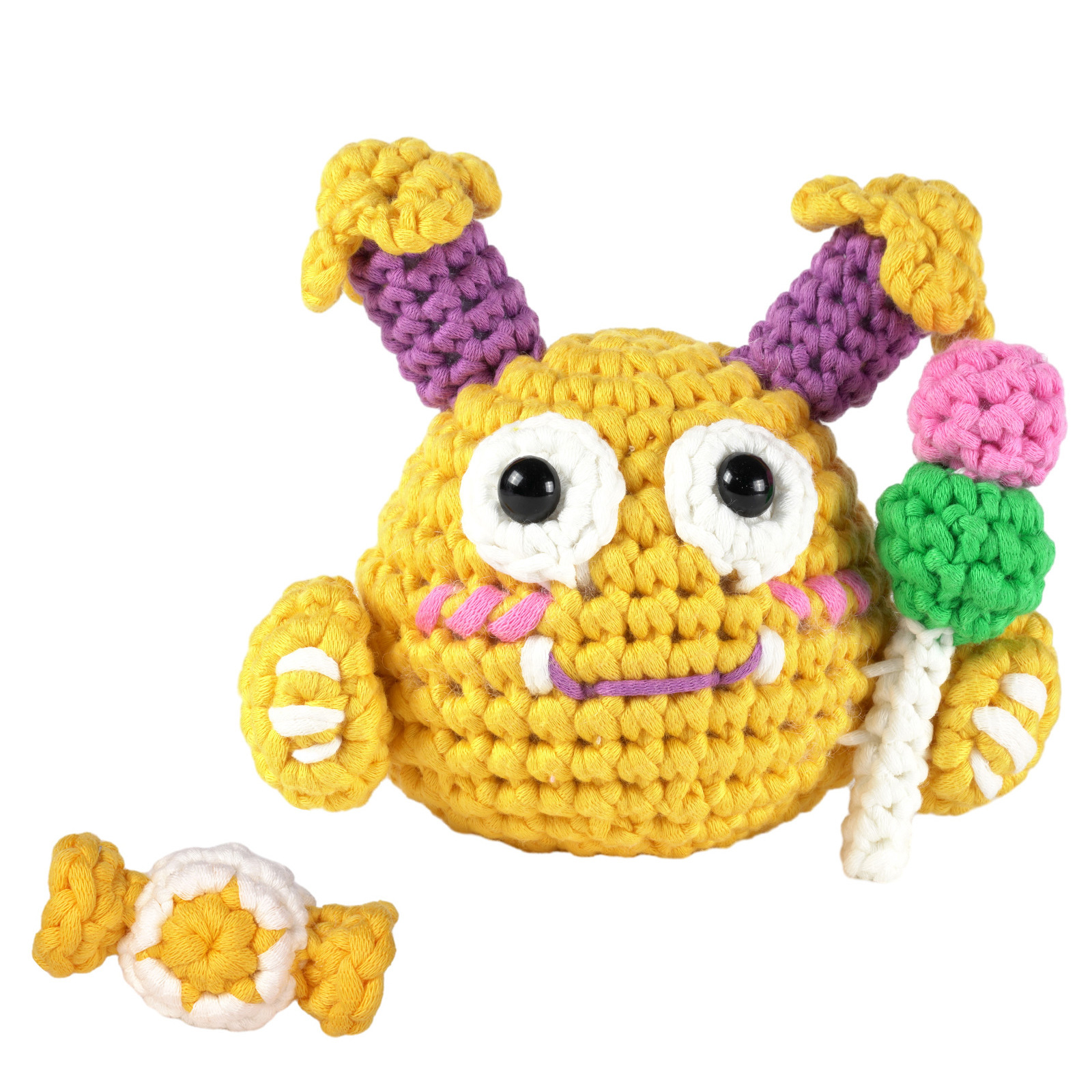 Yellow candy monster