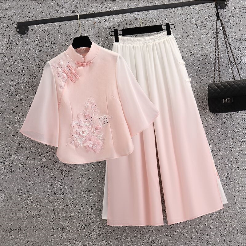 Foot Bath Technician Work Uniform for Women, Summer and Autumn, Foot Massage Shop, Beauty Salon, Ear Cleaning Specialist, Cheongsam, Tang Suit, Skirt Pants, Hanfu Set