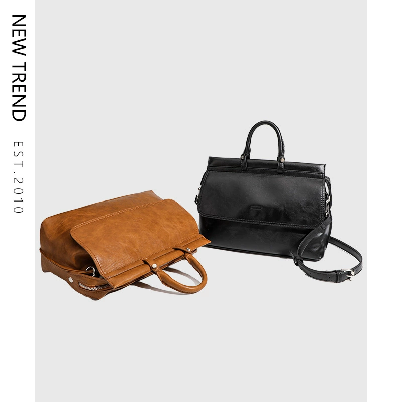 Retro capacious shoulder bag, handheld bag strap