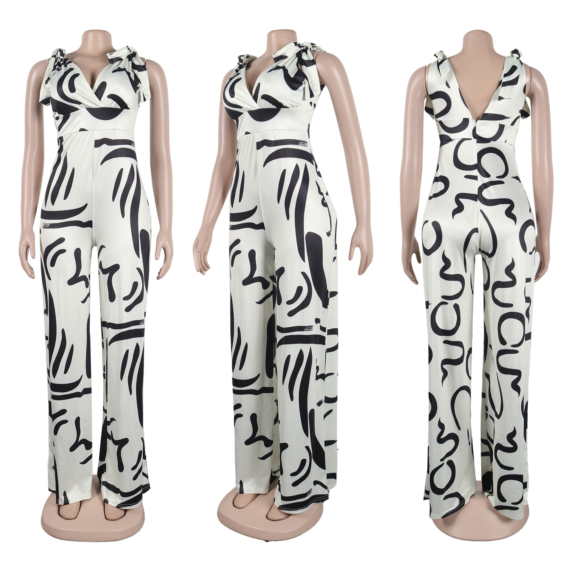 Women's Street Sexy Printing Full Length Printing Jumpsuits display picture 7