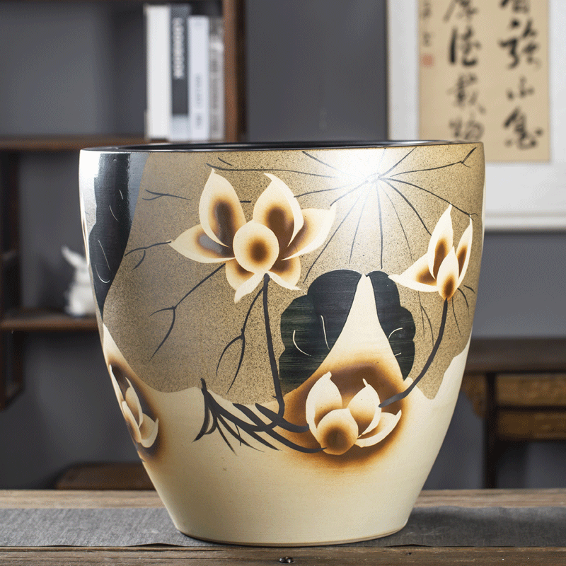 작은 노란색 연꽃 직경 43 높이 43