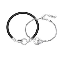 【时光恋人系列】爱恋时光环环相扣小皮筋情侣手链生日礼物送女友