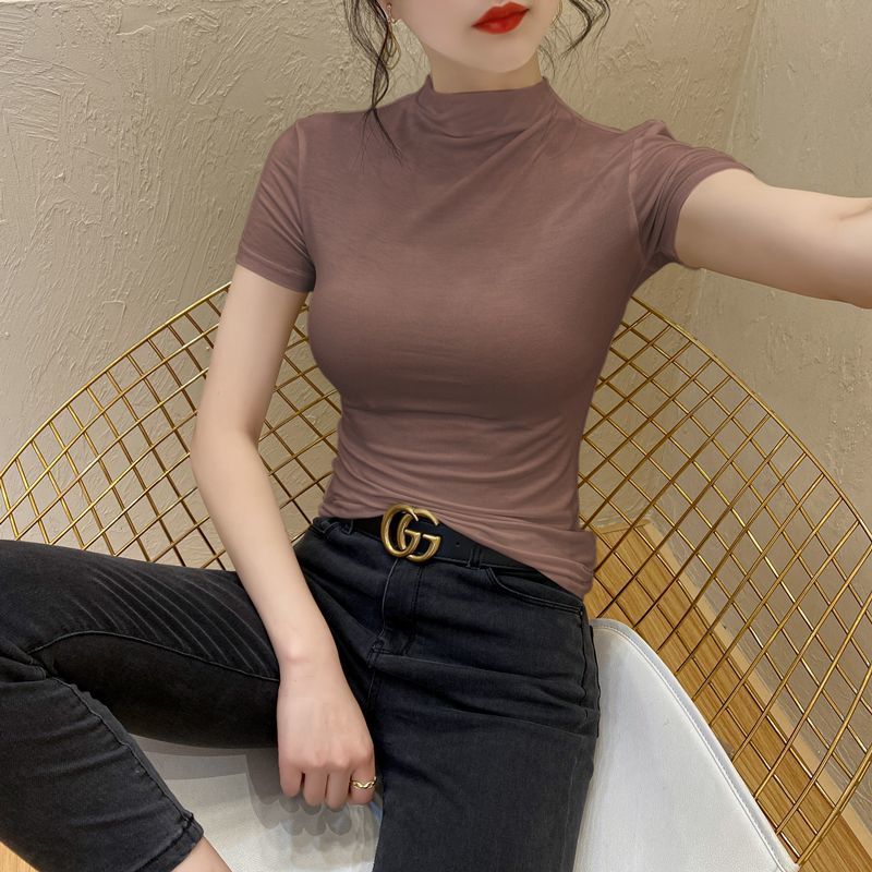 브라운[하프 터틀넥 모달]