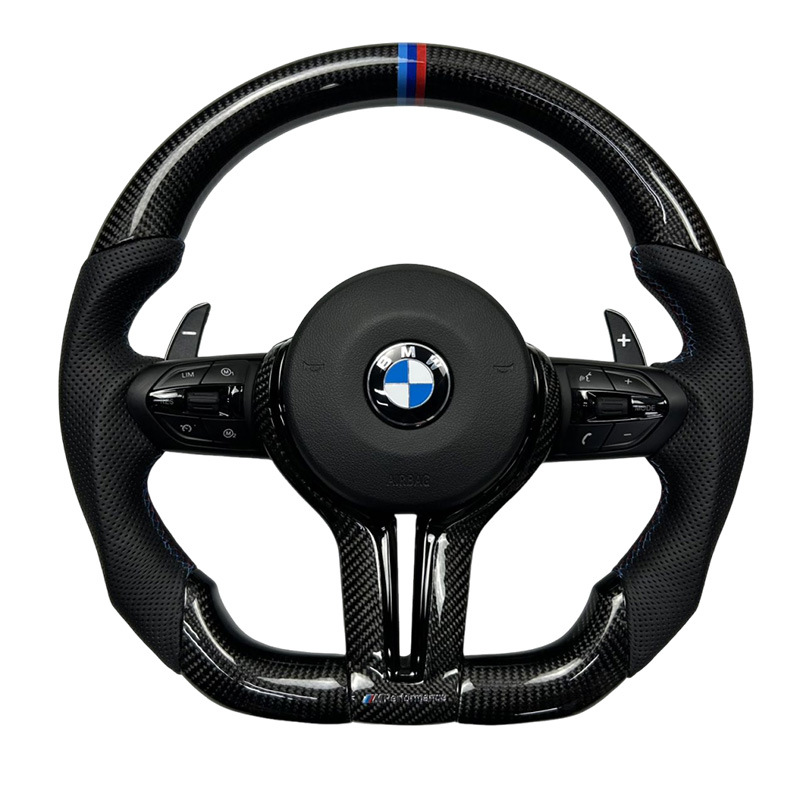 BMW Pure Leather Steering Wheel for BMW New and Old Models (Steering wheel) - 1