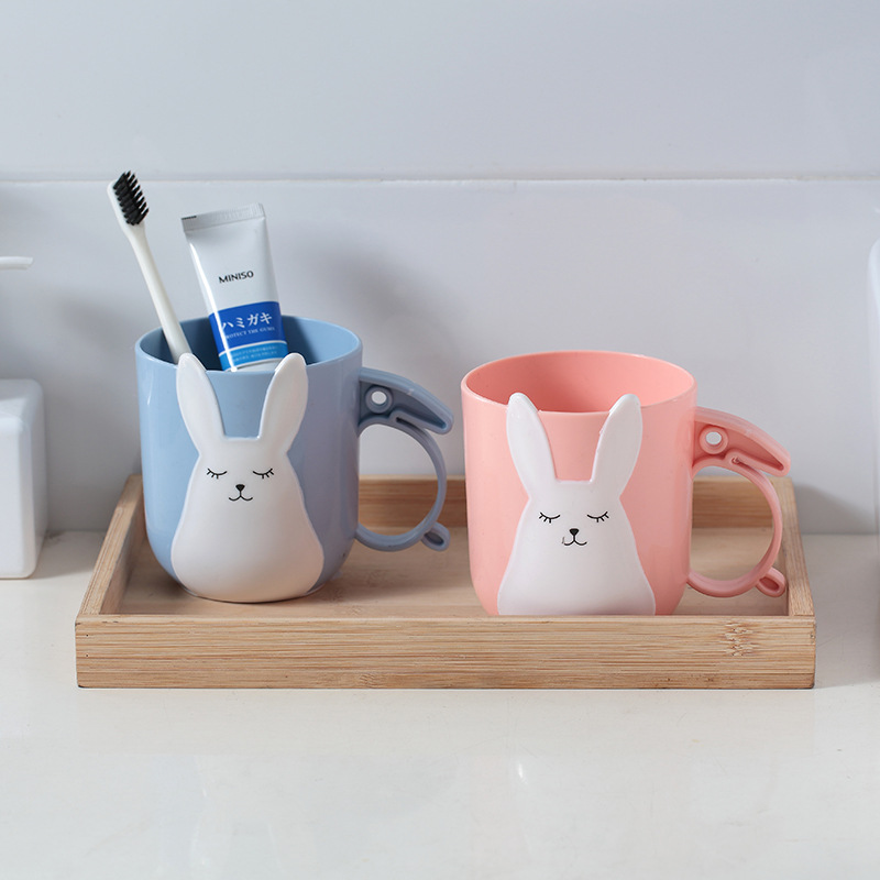 Bicchiere sciacquabocca cartoon per coppia e bambini bagno_voghion.com