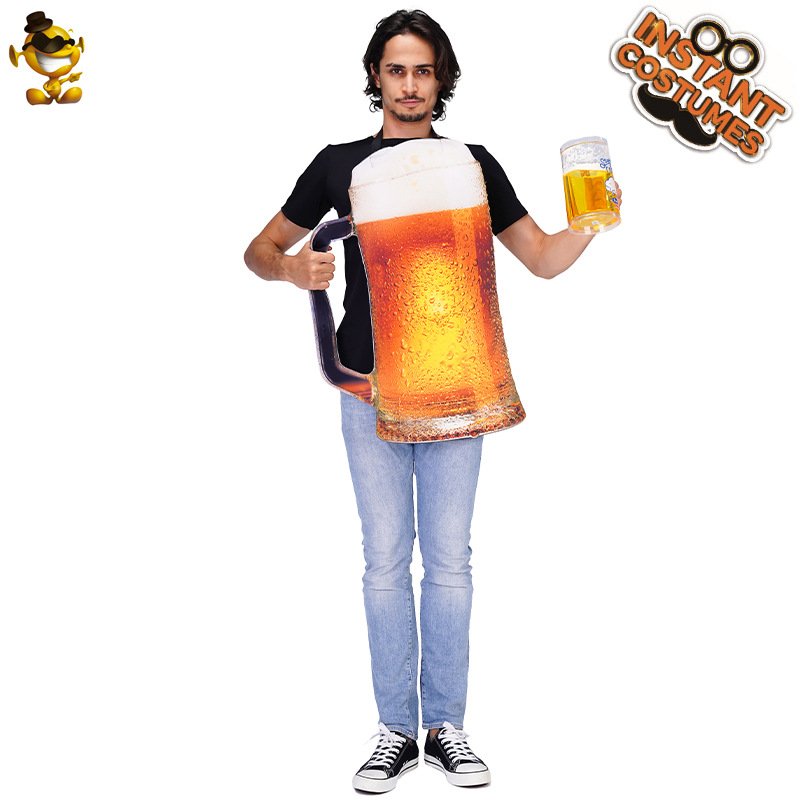 Carnaval traje divertido cerveza Festival ropa hombres y mujeres adultos mismo estilo cerveza etapa rendimiento traje