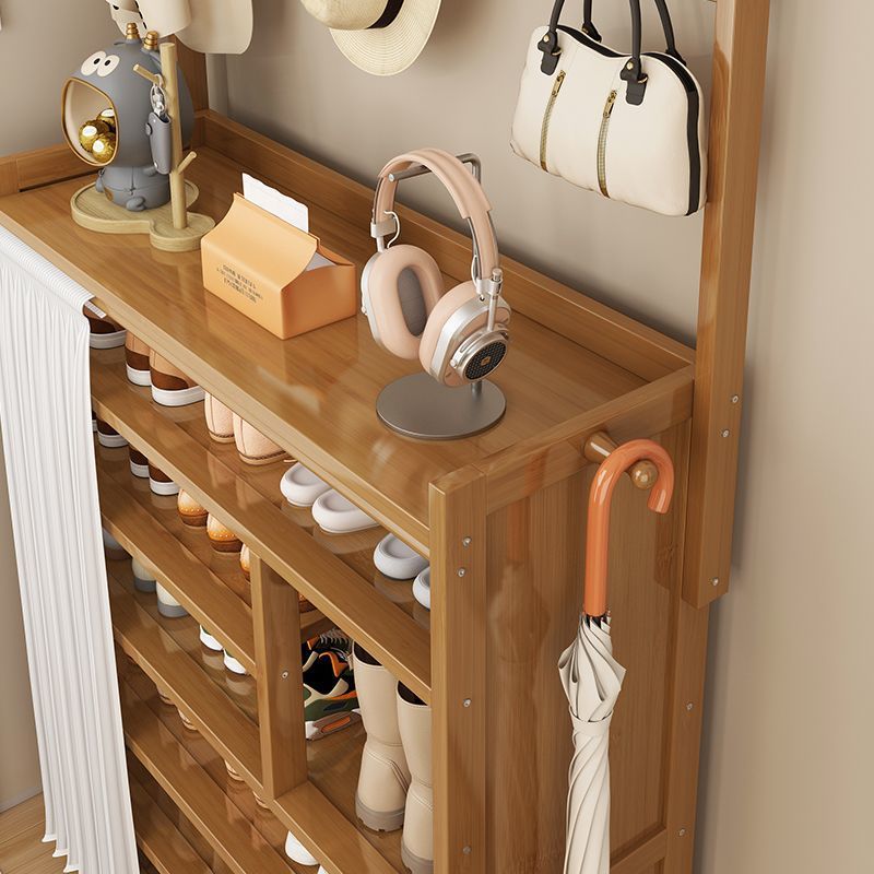 家用衣帽架宿舍鞋柜多层玄关柜门口收纳架简易置物架鞋架