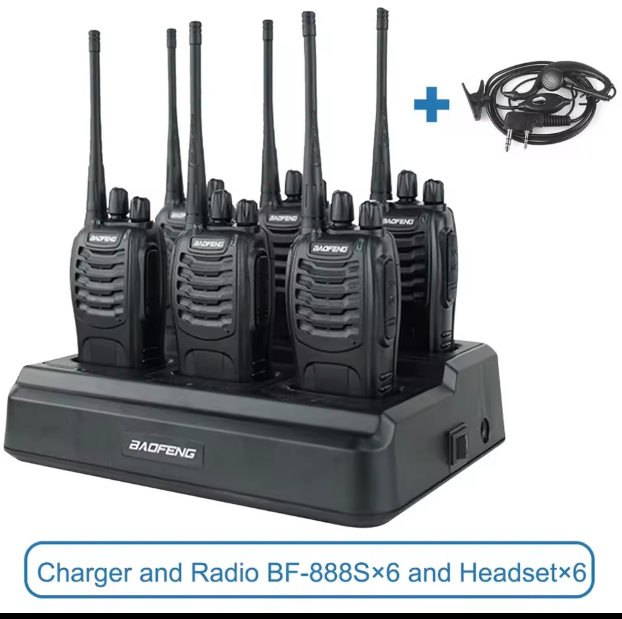 Radio Walkie Talkie Portátil BF-888S Anticaídas para Exteriores y Negocios image 13