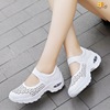 Word buckle Hollow Walk with vigorous strides Walking shoes Running shoes Middle-aged and elderly people mom leather shoes soft sole Soft leather 20 Other