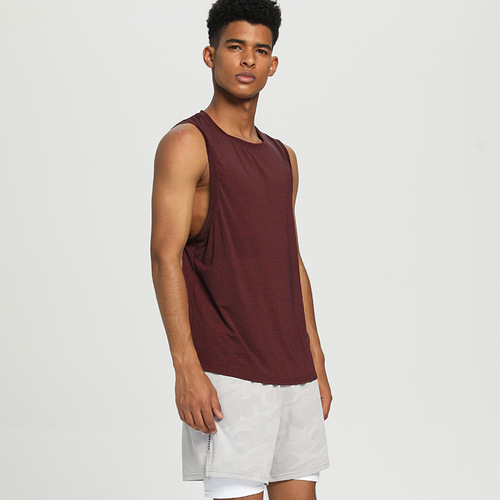 Sports running quick-drying men's vest lightweight breathable casual European and American cross-border fitness sleeveless top drop shipping