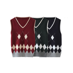 兒童純棉馬甲背心學院風無袖針織衫大童坎肩休閒男童馬夾洋氣童裝