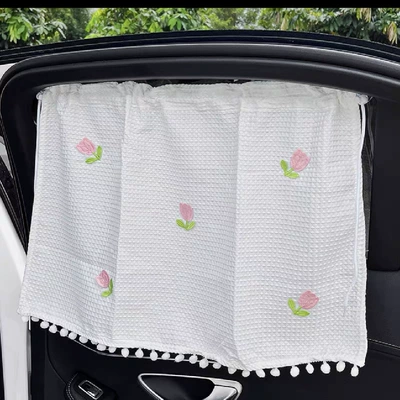 Sun shade heat insulation sunshade children's cartoon - five-little-tulips-curtains