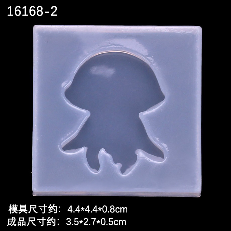 Espejo DIY de Cristal epoxi estrellas de mar Shell medusas molde de silicona haciendo accesorios de la joyería de Cristal epoxi molde