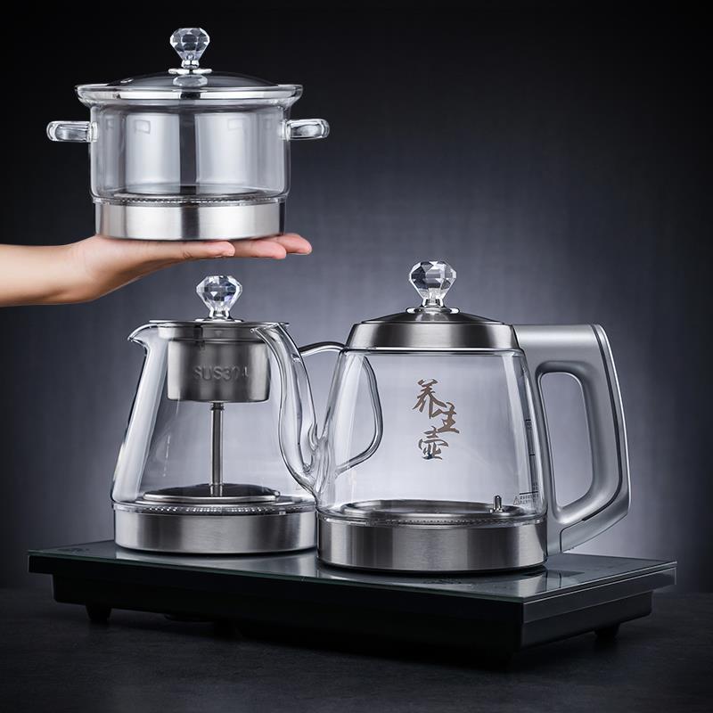Alimentación de agua automática Hervidor eléctrico té dedicado mesa de té aislamiento integrado mesa de té incrustado fabricante de té hogar