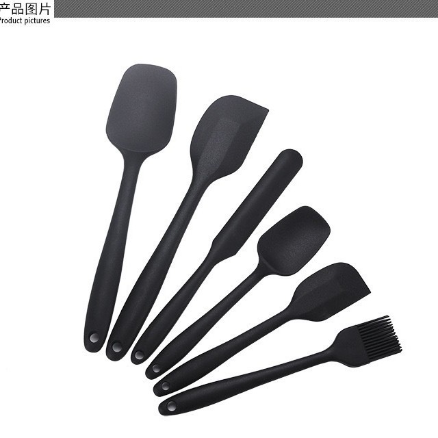 Pala de silicona Cepillo de silicona Cepillo de aceite Juego de horneado de barbacoa Pastel de crema espátula de silicona Juego de herramientas de horneado