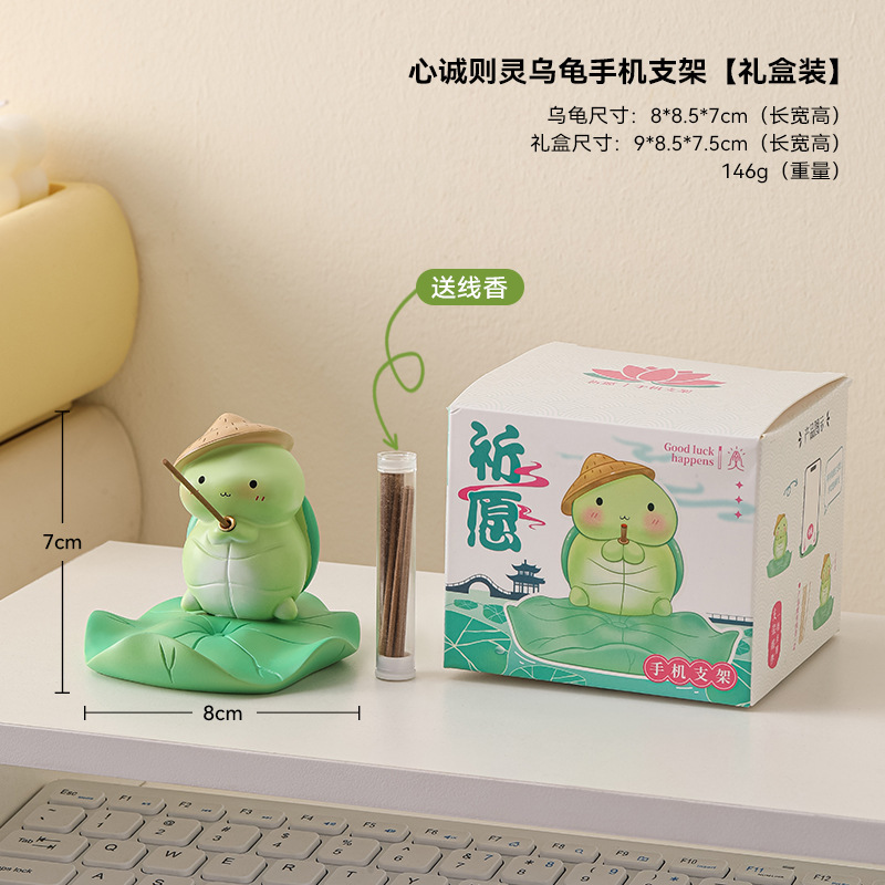 Soporte para teléfono móvil rana linda estación de oficina creativa cosas buenas decoraciones de escritorio regalos de cumpleaños niñas