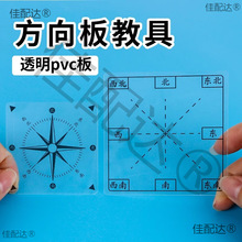 方向板教具学具位置与方向二三年级透明西北方向坐标表教师用