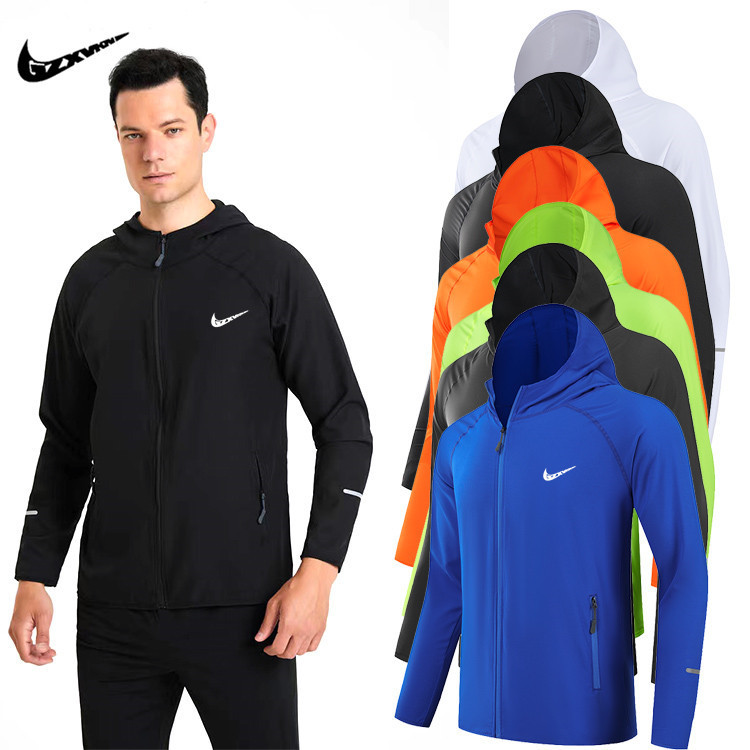 Cross-Border Running Windbreaker, Lightweight Jacket, Long-Sleeved Hoodie, Quick-Drying Reflective Fitness Clothing, Running Casual Sports Jacket for Men Cross-Border Running Windbreaker, Lightweight Jacket, Long-Sleeved Hoodie, Quick-Drying Reflective Fitness Clothing, Running Casual Sports Jacket for Men