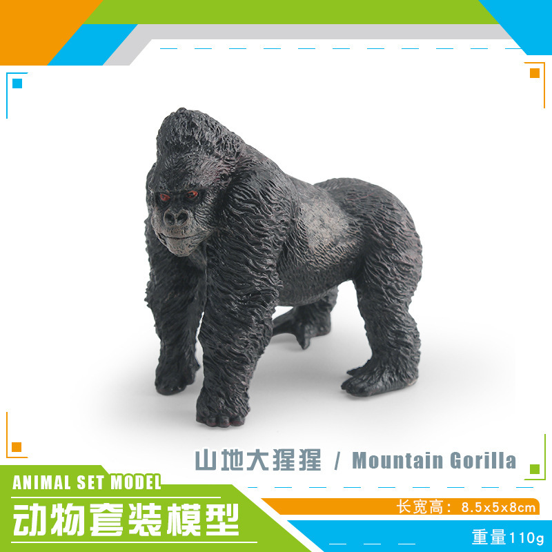 Simulación transfronteriza animal forestal modelo de orangutan puzzle orangutan chimpancé blanco mesa decoración estática