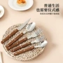 跨境酒店日式仿木纹刀叉