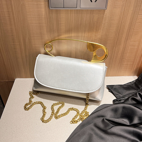 Korean version of personalized needle bag women's handbag  new large-capacity style shoulder bag trendy chain crossbody bag