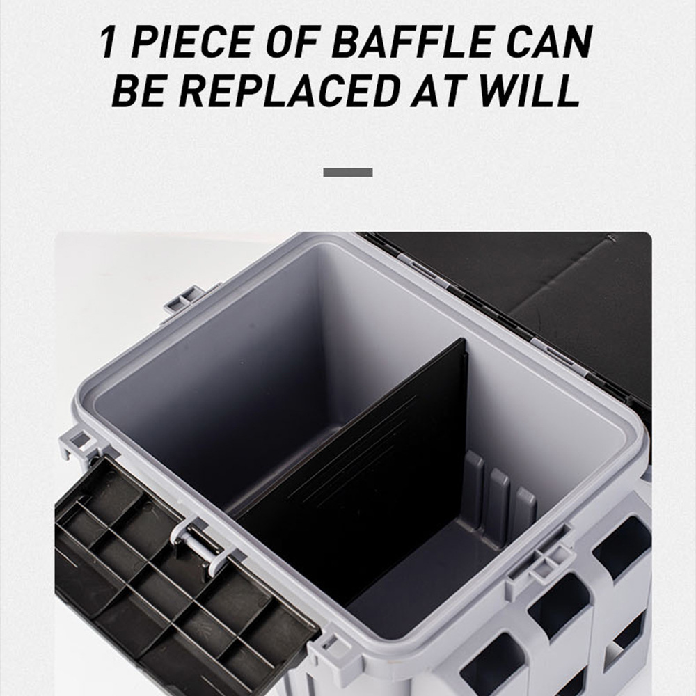 Caja de pesca Caja de Luya Caja de cebo Luya Caja de almacenamiento de accesorios de pesca al por mayor de doble capa multifuncional al aire libre Caja de pesca Luya