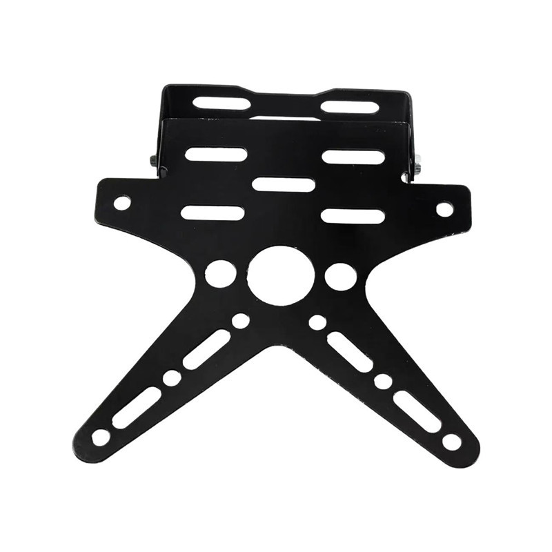 Off-Road Motorcycle Electric Vehicle Modification New Five-Color Aluminum Alloy Adjustable Swan-Shaped License Plate Holder Accessories