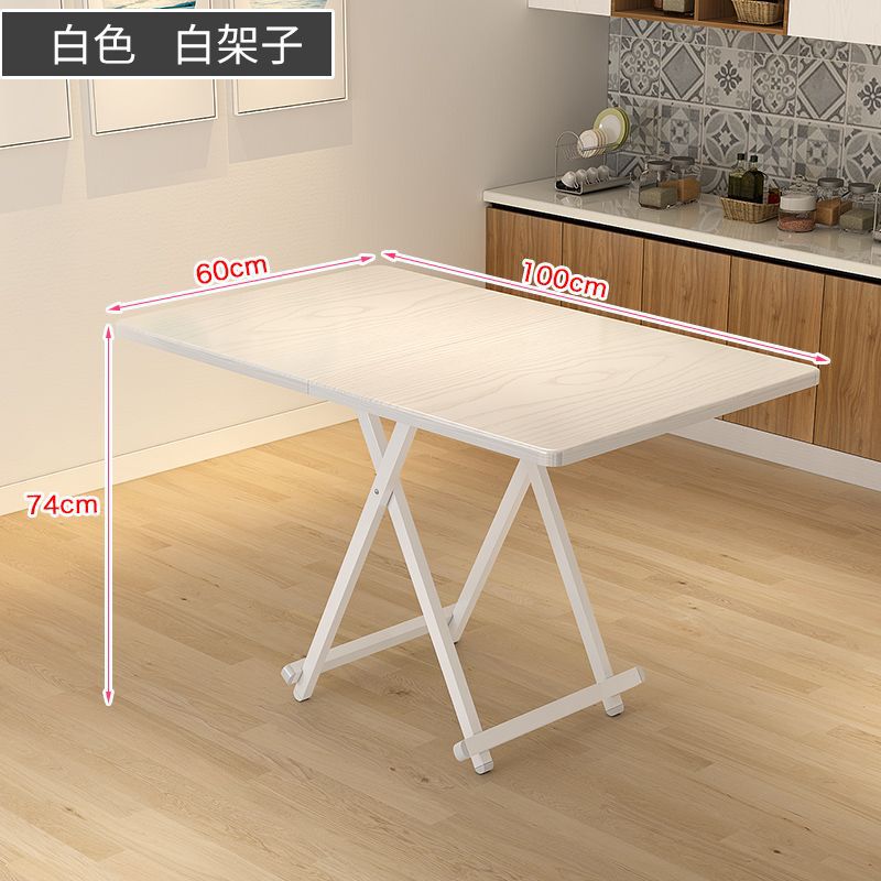 Mesa de comedor retráctil de casa de alquiler pequeña simple y portátil mesa de negociación doméstica multifuncional económica mesa plegable image 32