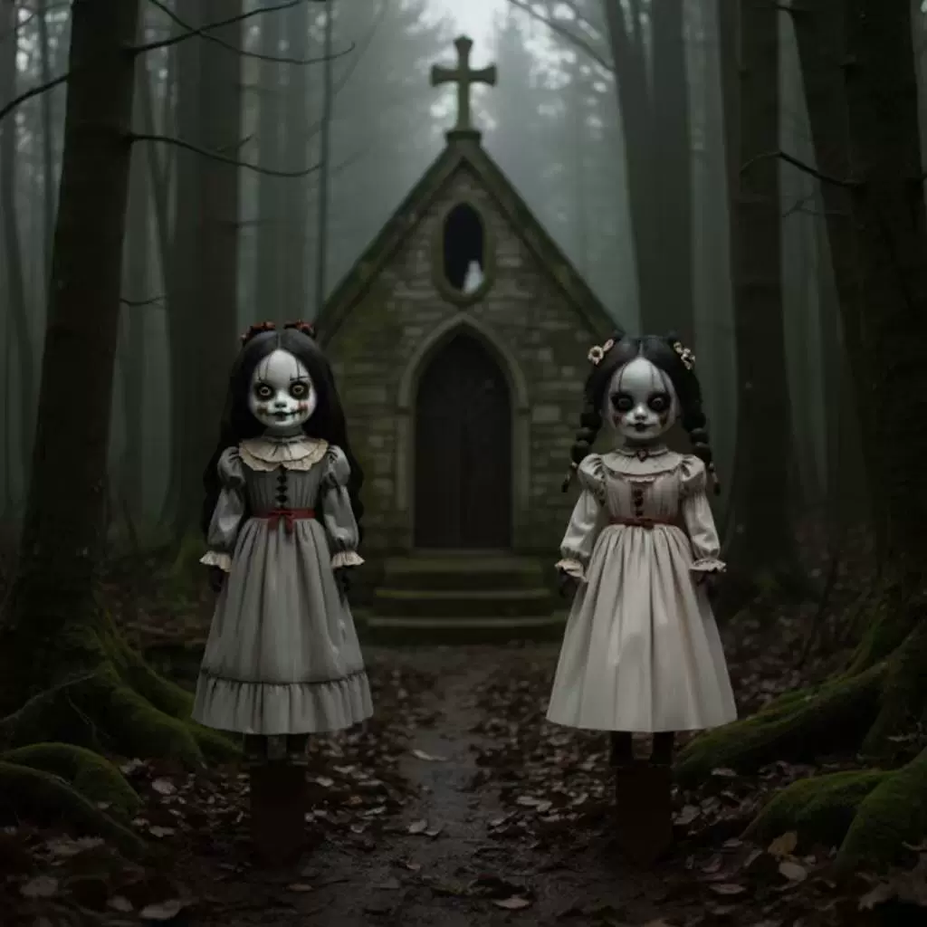 跨境新品恐怖小女孩地插装饰万圣鬼节户外庭院气氛布置鬼娃摆饰