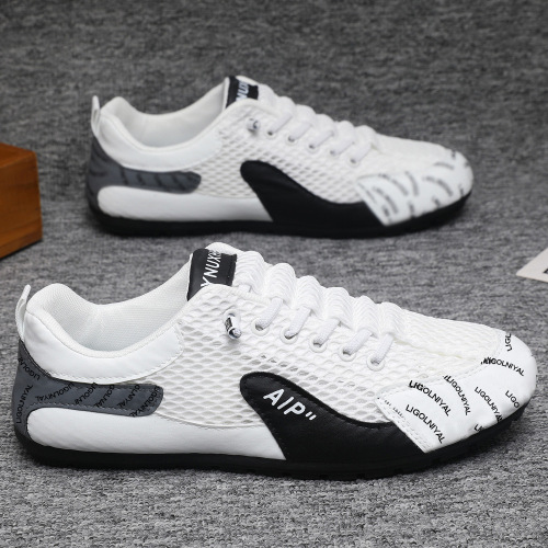 2025 New Summer Mesh Breathable Moccasin Shoes for Youth Para Shoes Casual Shoes One-Piece Men's AGON Shoes